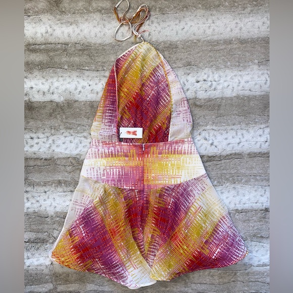 NWT💕SILVIA TCHERASSI Denita Halter Minidress in Magenta Size L - Picture 8 of 16